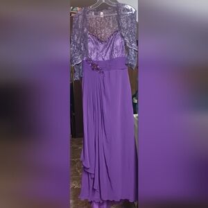 Elegant Purple Women's Dress